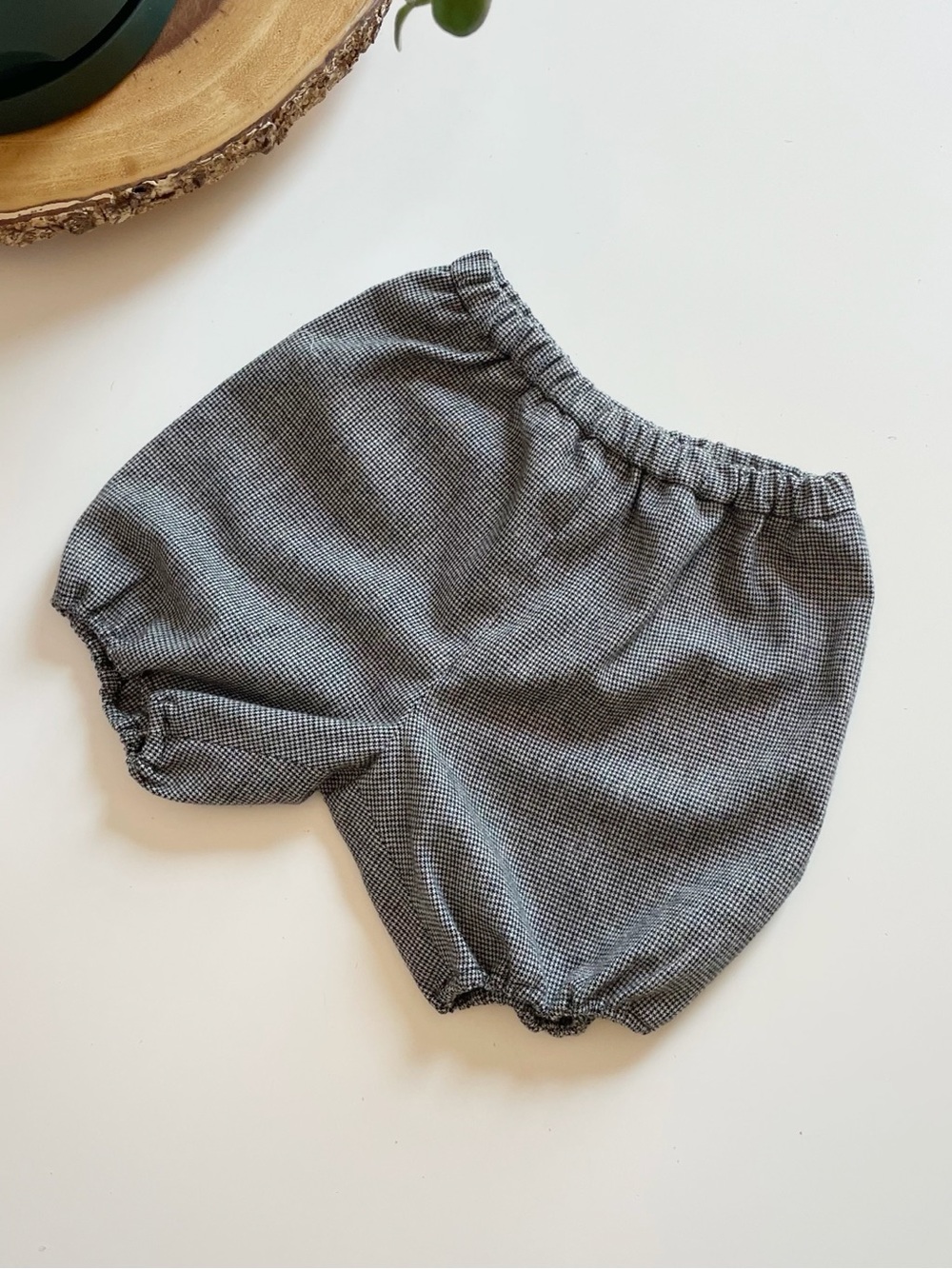 Bonpoint Houndstooth Wool Blend Bloomer Shorts | 12m